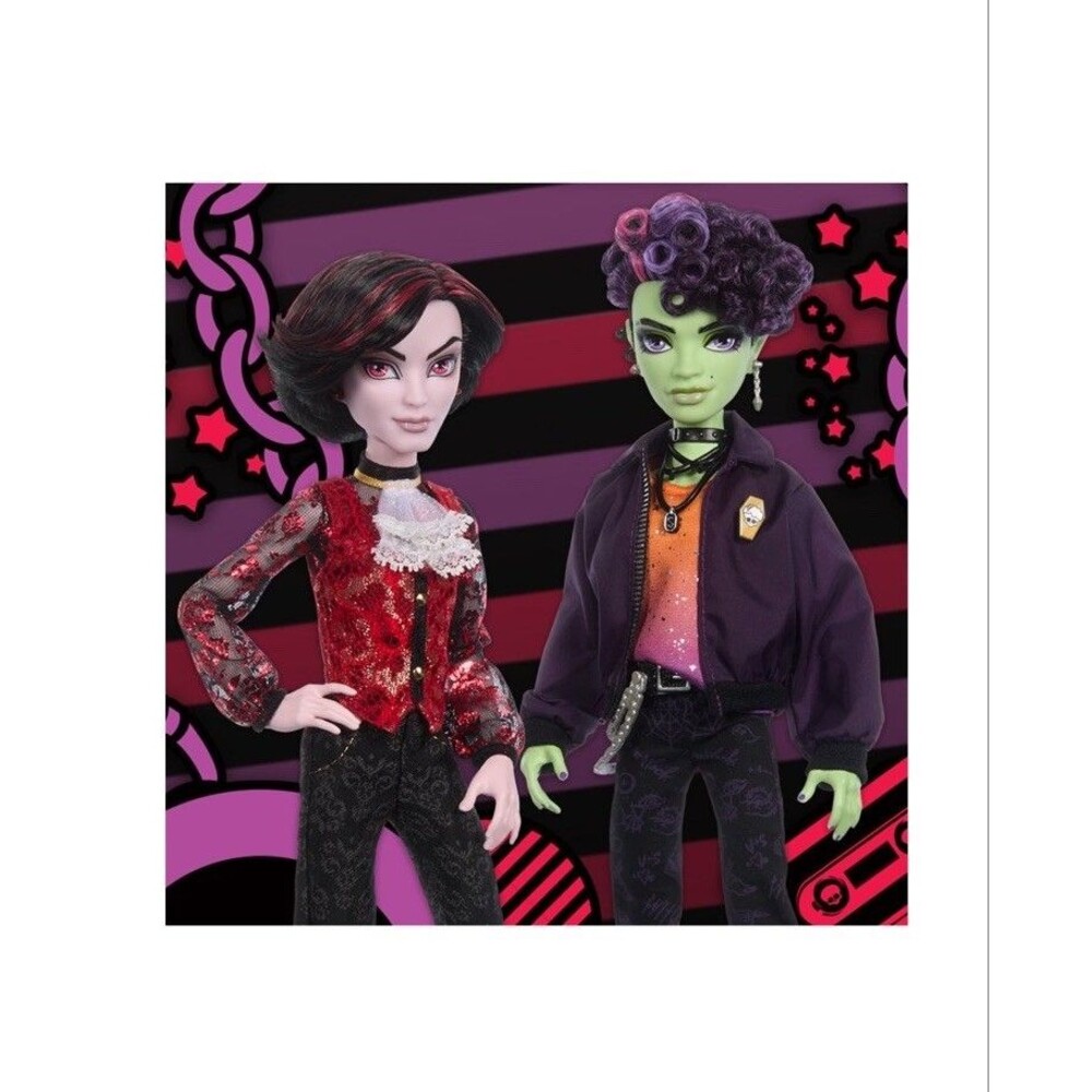 Monster High Kieran Valentine and Spelldon Cauldronello Dolls 2-Pack IN HAND